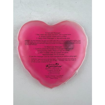 Pure Romance Heart Massager Reusable Heat Pack