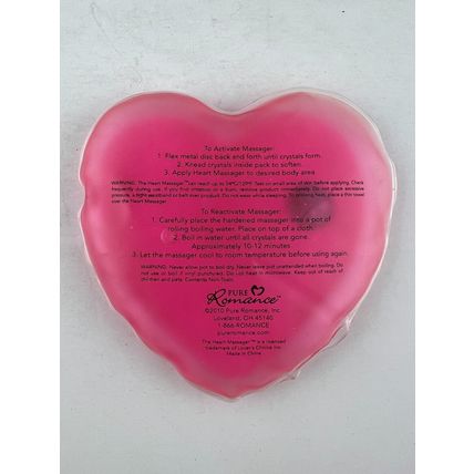 Pure Romance Heart Massager Reusable Heat Pack