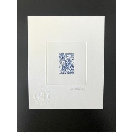 Monaco 2006 YT 2558 Epreuve d'artiste Noël Christmas Weihnachten Mörck bleu