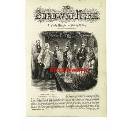 Double Victorian Wedding, Book Illustration (Print), 1872