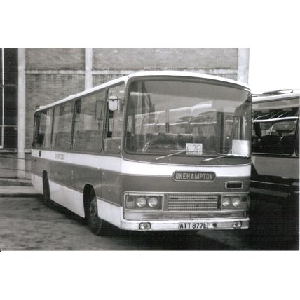 Black & White Photo of Okeridge Motor Services Ltd. of Okehampton - ATT 877L