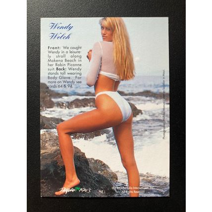 Portfolio 1993 Swimsuit Issue Base trading card # 80 Wendy Welch (A)