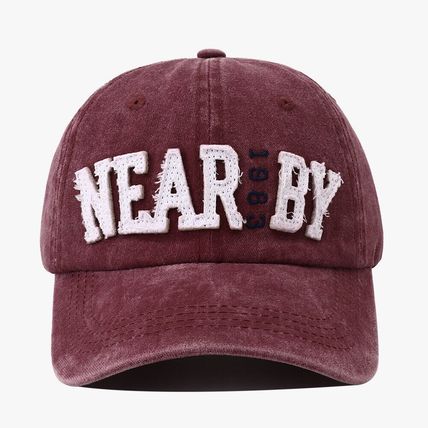 Hat women's sunblock hat retro cotton cap men's letter soft top baseball cap