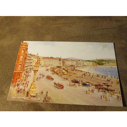 1930s Postcard - Loch promenade, Douglas - Isle of Man - Artist / A250
