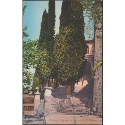 Ingresso al Convento di San Girolamo, Fiesole, c.1910s - Brunelleschi Cartolina