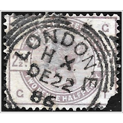 1883 -1884 Queen Victoria - 2½d purple violet (as picture Toning) C2-5