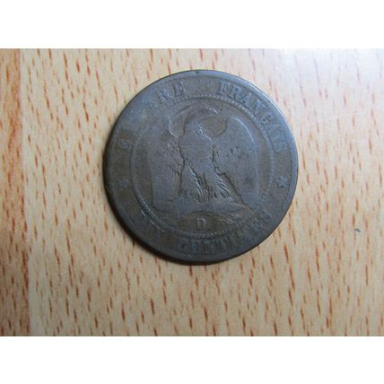 France 1856D Napoleon III 10 Centimes Coin