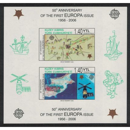 Turkish Cyprus First Europa Stamp MS Imperf 2006 MNH SG#MS622