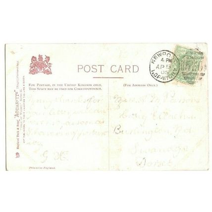 Postcard Painting "St Vincent Portsmouth"+ NEWPORT 560 Duplex Postmark 1904