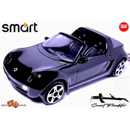 HTF RARE KEYCHAIN TRIPLE BLACK SMART ROADSTER CUSTOM Ltd Ed.