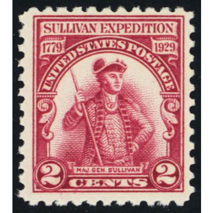 657a, Mint NH 2¢ RARE Lake Color Error - With PSE * Stuart Katz