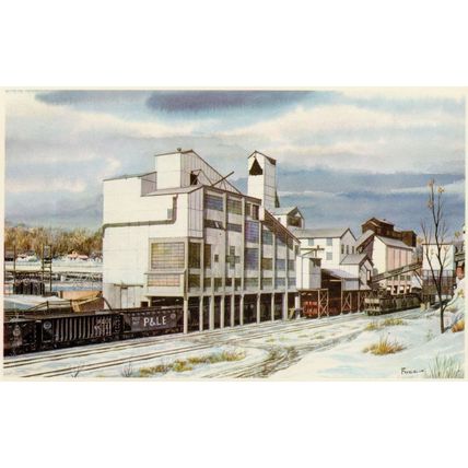 Picklands Mather Company Collieries Pittsburgh & Lake Erie Railroad Old Postcard