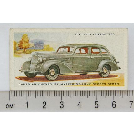 1937 Players Motor Cars 2nd series No. 11 Canadian Chevrolet Master de luxe Spor