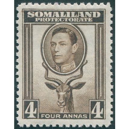 Somaliland Protectorate 1938 4a sepia SG97 unused