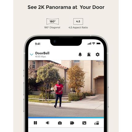REOLINK Video Doorbell Poe Camera – 2K IP Security Camera Outdoor with Chime V2,