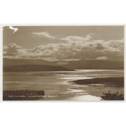PORTHMADOG Glaslyn Estuary Wales early 20th C. RPPC Judges 10655