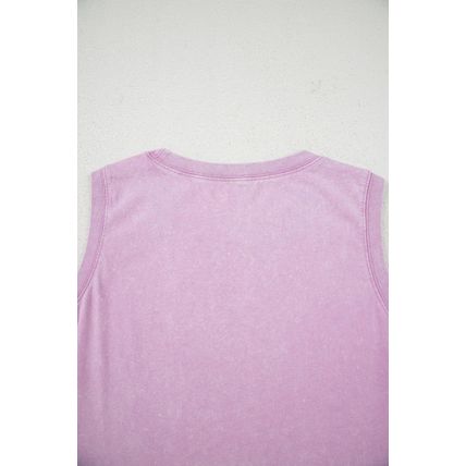 Phalaenopsis Mineral Wash Tank Mini Dress with Pockets