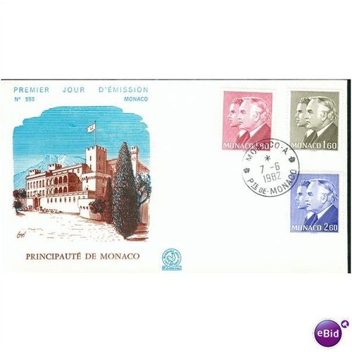 Monaco FDC 1982 - SG 1501 - 1499 - 1510 - Principaute De Monaco