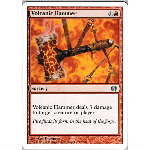 Magic the Gathering - 8th Edition - #231/350 - Volcanic Hammer