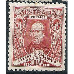 Australia 1930 SG117 1 1/2d Scarlet River Murray Mounted Mint ... .