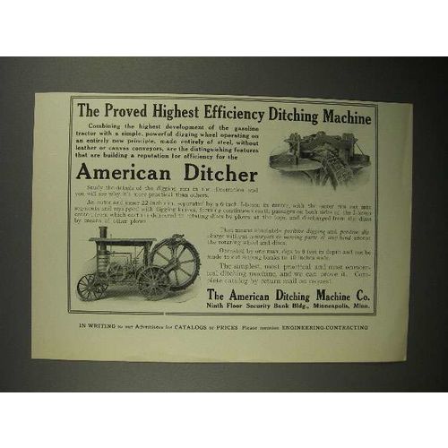 1911 American Ditching Machine Co. Ad - Ditcher
