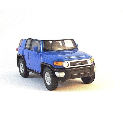 TOYOTA FJ CRUISER ,BLUE/WHITE WELLY 1/38 DIECAST CAR COLLECTOR'S MODEL, NEW