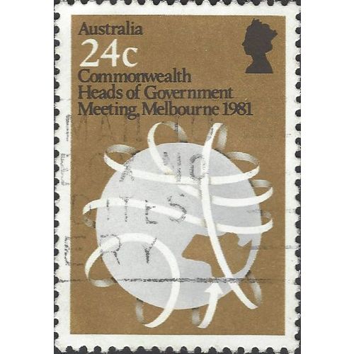 AUSTRALIA, Commonwealth Heads of Government, brown 1981, 24c, #4