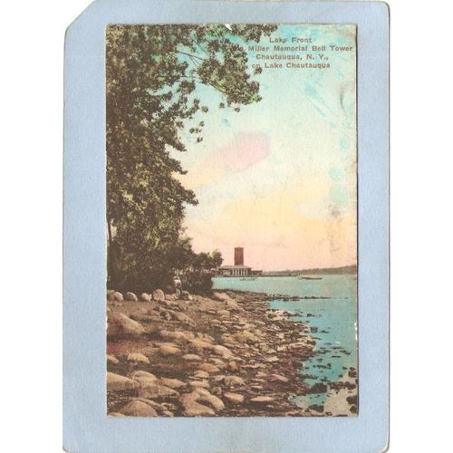 New York Chautauqua Lake Front Miller Memorial Bell Tower ny_box5~1857