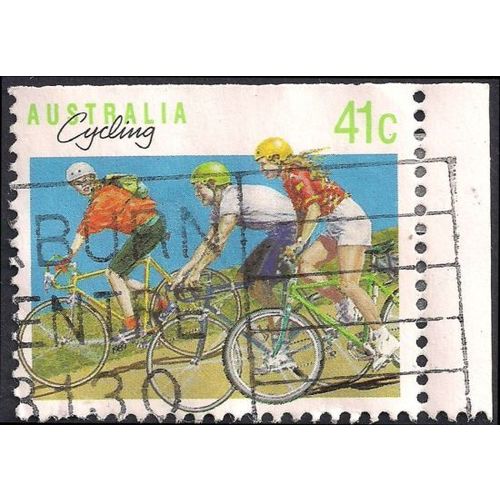 AUSTRALIA, Sports: Cycling, green 1989, 41c, #2