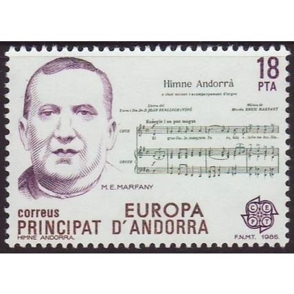 Andorra - Spanish 1985 SG 180 UMM Europa/CEPT (G-053)
