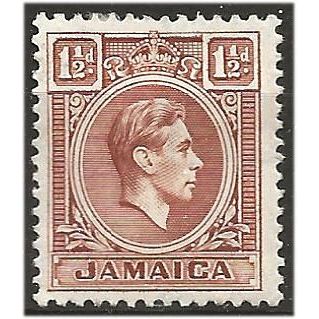 Jamaica 1938 SG123 1 1/2d Brown Mounted Mint . .. .