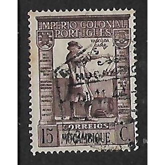 MOZAMBIQUE 1938 15c PURPLE VASCO DE GAMA SG 354 FINE USED