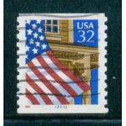 Used 2913 32c U.S. Flag Over Porch Fine CNS 33333 W0852