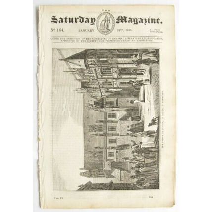 1835 The Saturday Magazine No. 164 Rouen, Mississippi, Sir Humphery Davy, etc.