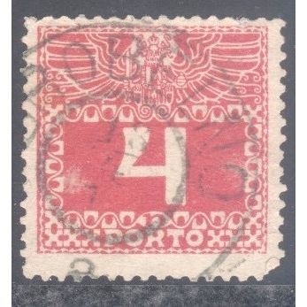 Austria 1908 - 4h lilac - Postage Due - used
