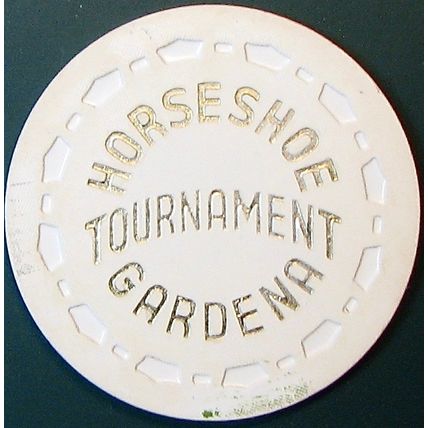 Horseshoe Club. Vintage Casino Chip. Gardena, CA. Q14.