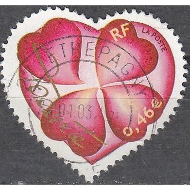 France 2003 Michel 3677 O Cote (2008) 1.00 € Coeur de Torrente Cachet rond