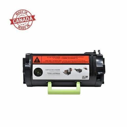 Compatible with Lexmark 24B6020 Black - ECOtone Remanufactured Toner Cartridge -