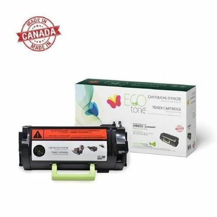 Compatible with Lexmark 24B6020 Black - ECOtone Remanufactured Toner Cartridge -
