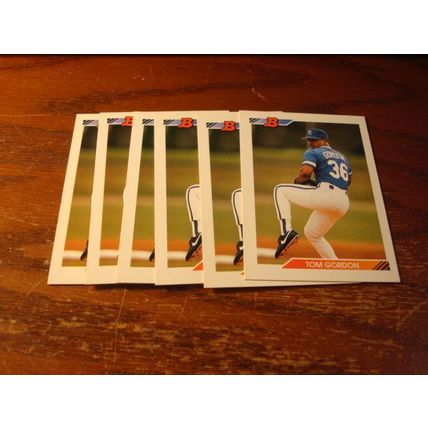 1992 Bowman, 6-Cards, TOM GORDON, Kansas City #477