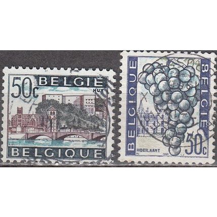 Belgique 1965 Michel 1409 - 1410 O Cote (2008) 0.30 € Tourisme Huy - Hoeilaart