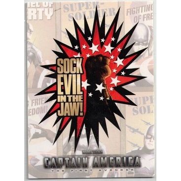 CAPTAIN AMERICA ' The First Avenger ' POSTER card # P- 6 ( 2011)