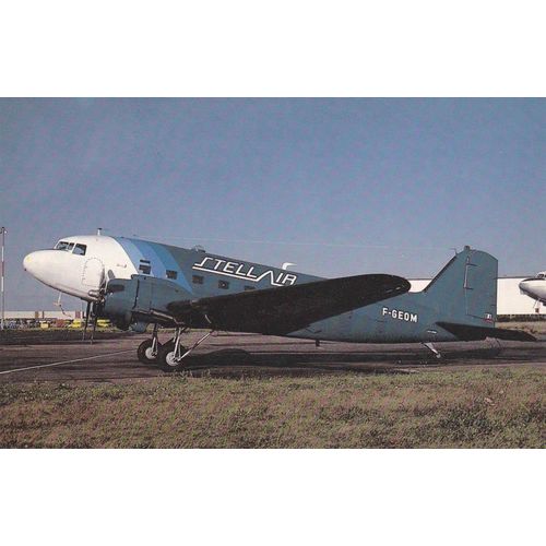 Stellair Douglas DC 3C Aircraft Postcard (A24928)