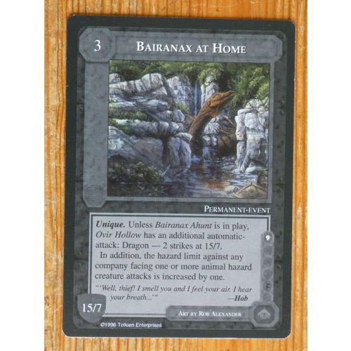 Middle Earth CCG : 'Bairanax at Home' (Dragons) Limited Rare