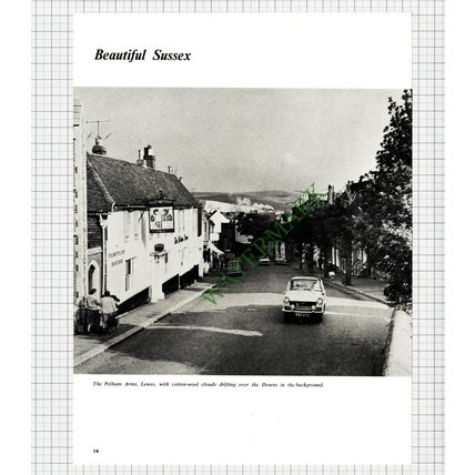 9279) The Pelham Arms Lewes Sussex - 1965 Cutting
