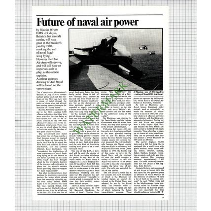 HMS Ark Royal Ship - 1972 Article