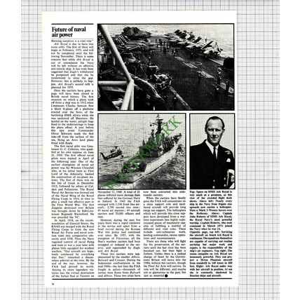 HMS Ark Royal Ship - 1972 Article