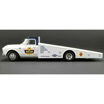 1967 Chevrolet C-30 Ramp Truck "OK Used Cars" White with Blue Top