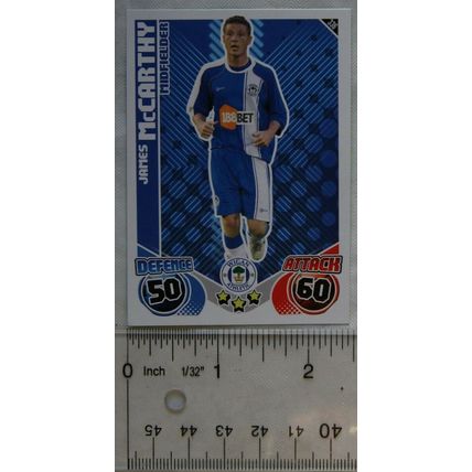2010/11 Topps Match Attax Trading Card 336 James McCarthy, Wigan Athletic
