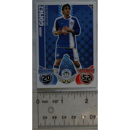 2010/11 Topps Match Attax Trading Card 338 Jordi Gomez, Wigan Athletic